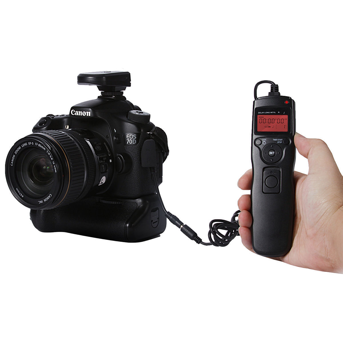 LCD Timer Remote Shutter Release Cord for Canon EOS 60D 70D 80D 550D 600D 1300D