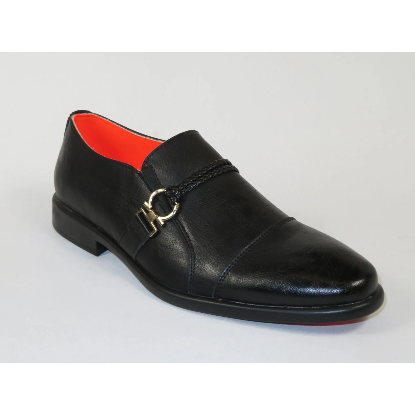 Men's Shoes The Cuban L TAYNO Leather Cap Toe Loafer Black