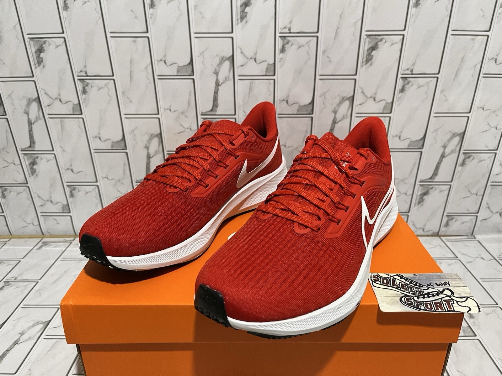 New Nike Air Zoom Pegasus 39 Red White Running Shoes Training Gym Womens 11