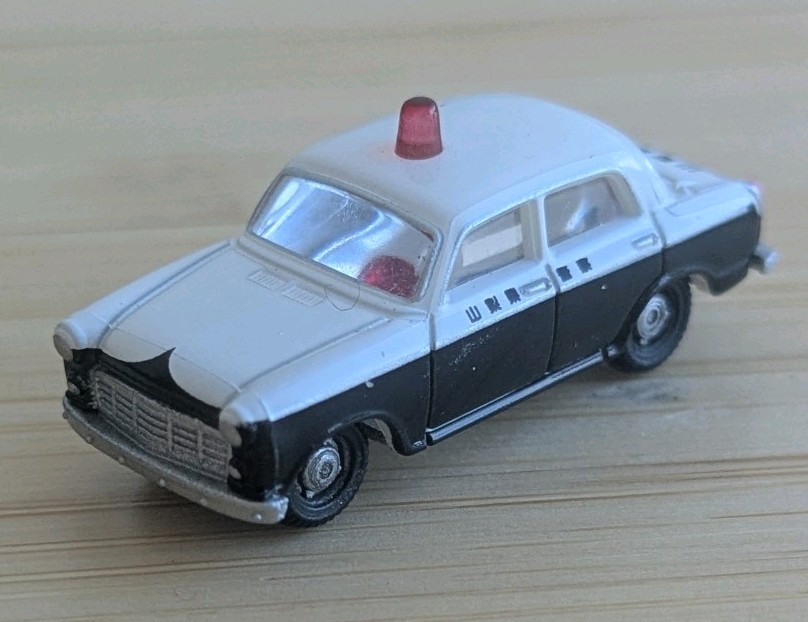 Tomytec N Scale 1/150 Nissan Datsun bluebird police patrol Vehicle Fast Shipping