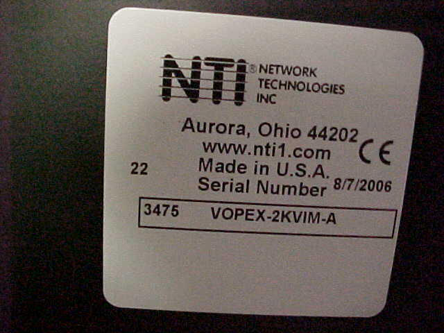 NTI VOPEX-2KVIM-A, 2 PORT