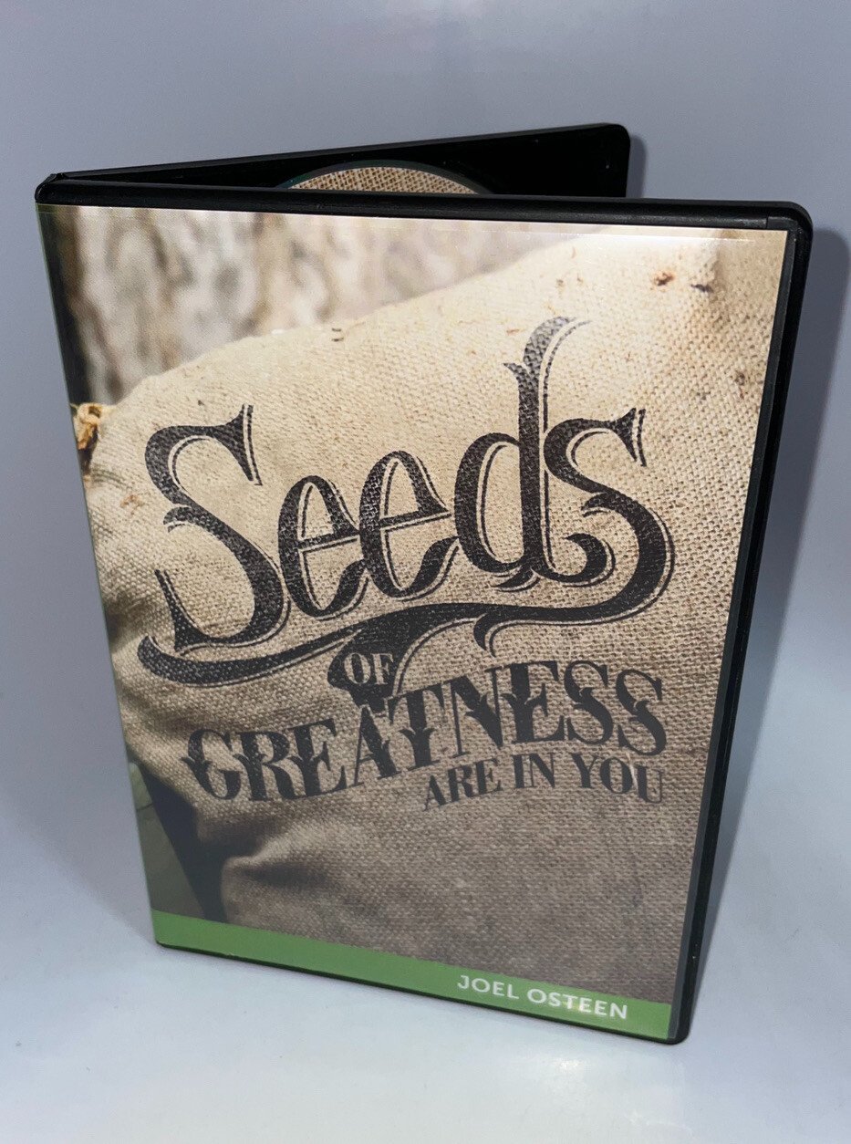 Set Seeds of Greatness Are in You By Joel Osteen DVD and 2 CDs!