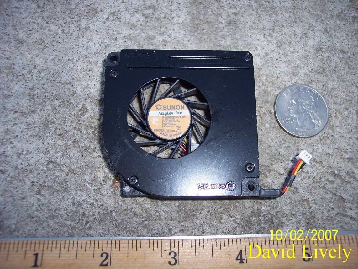 Dell Latitude D610 Laptop Fan UDQFWPH03CQU E233037 H5195