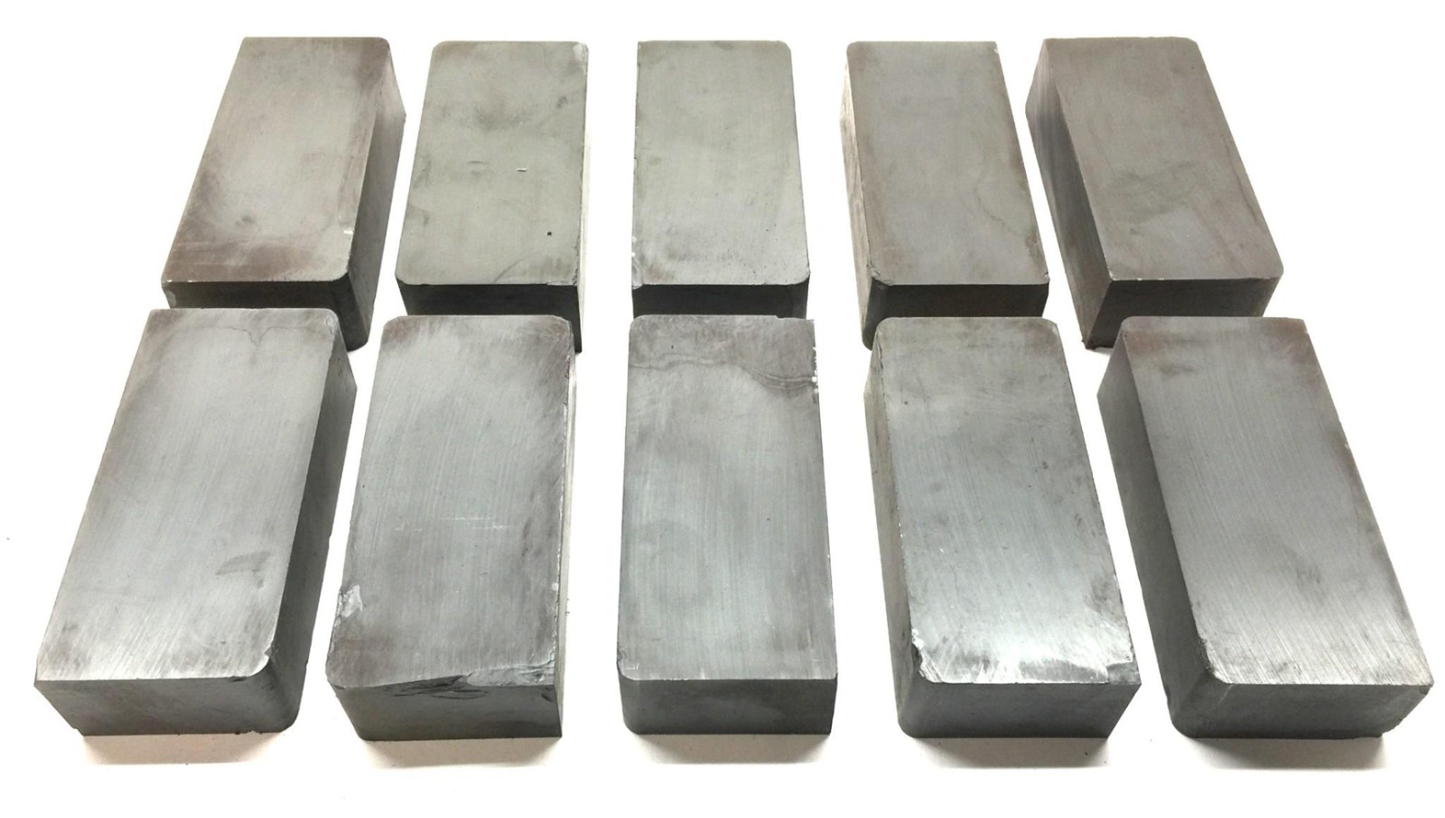 Unbranded Unmagnetized Ferrite 4" x 1-3/4" x 1" [Lot of 10] NOS