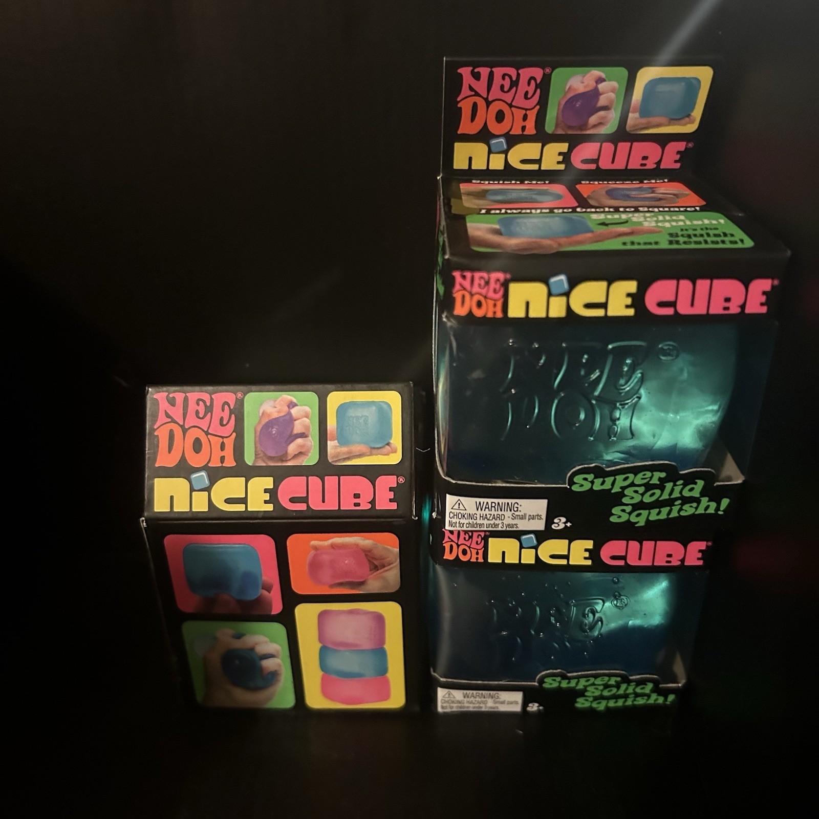 Nee Doh Nice Cube Super Solid Squish! - 1 Random Color New Fast Ship