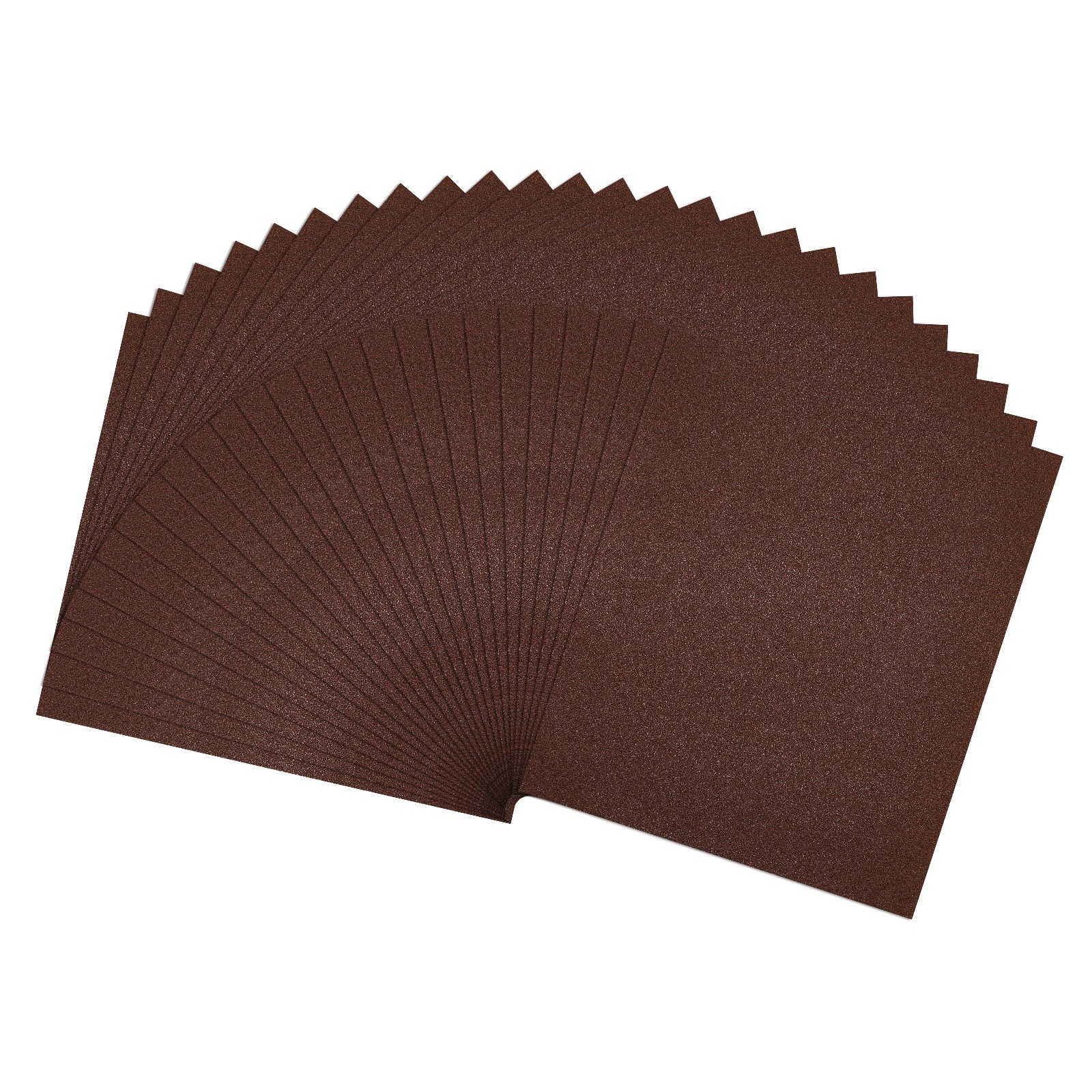 25 Pcs 80 Grit Dry Sandpapers, 9 x 11 Inch Sand Papers, Red