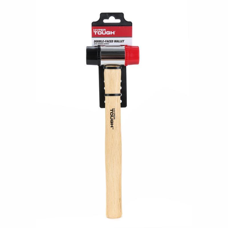 Double Face Mallet Hammer Soft Blow Non Marring Heads Comfortable Grip Durable