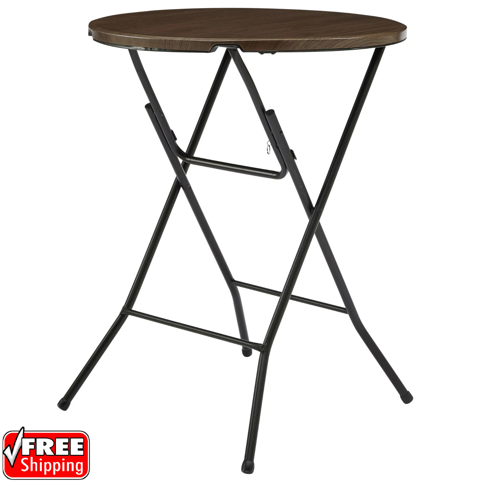 High Top Folding Bistro Table Cafe Round Outdoor Patio Cocktail Party Porch Side