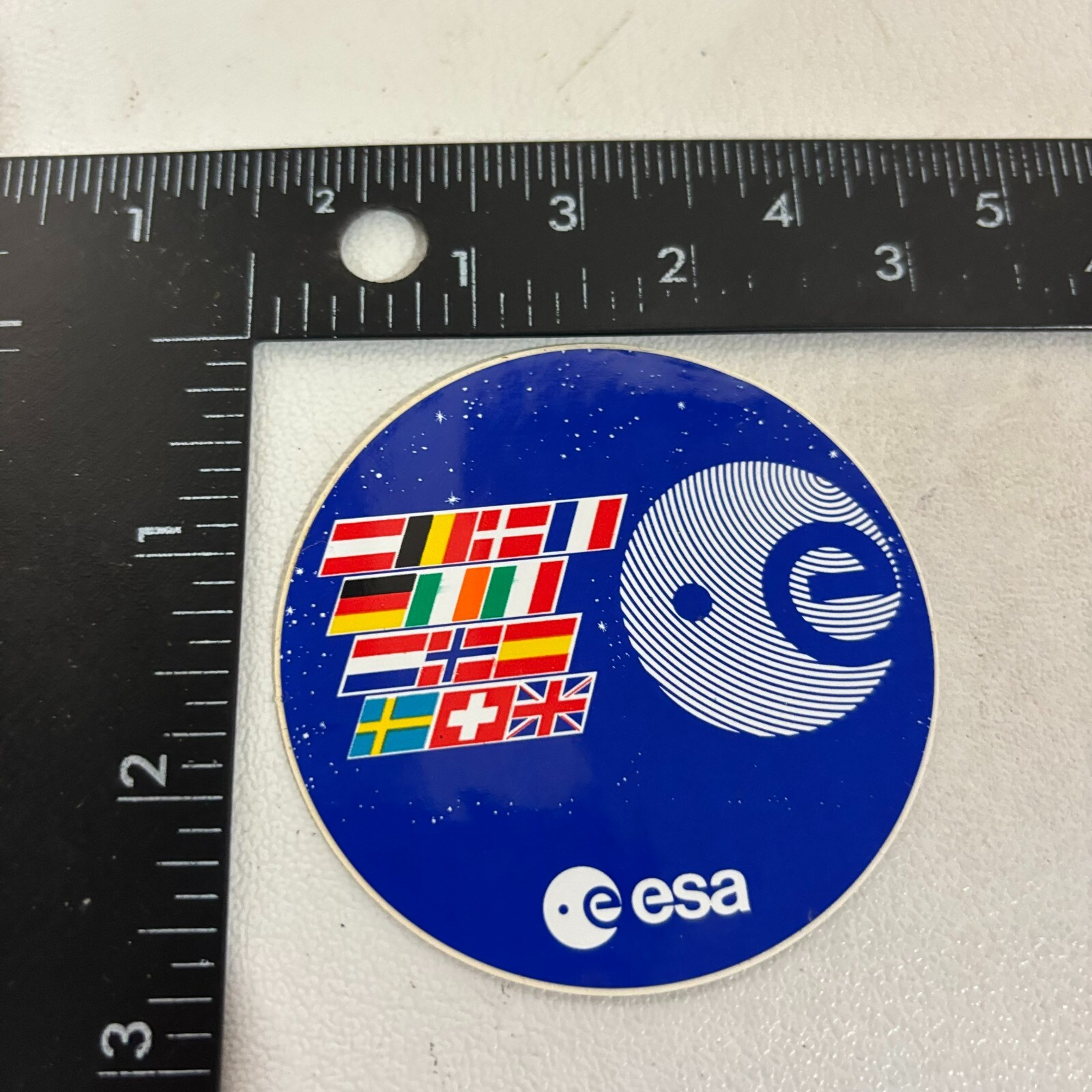 ESA EUROPEAN SPACE AGENCY Sticker Decal (Nation Flags, Blue Background) 53SM