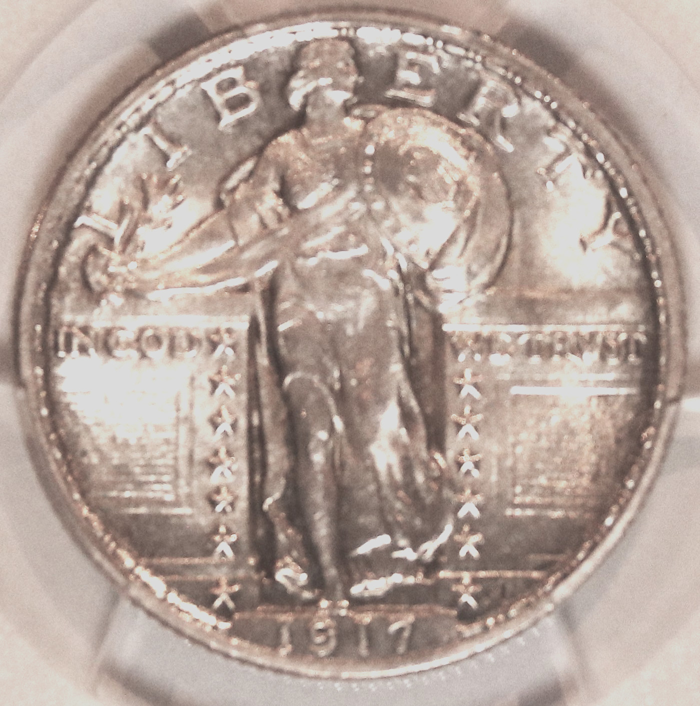 1917 TYPE 2 STANDING LIBERTY QUARTER - PCGS MS64 - #3606E FREE SHIPPING