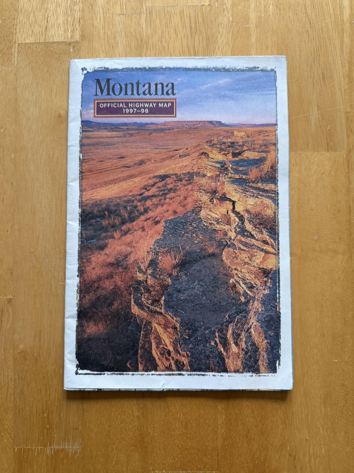 Vintage 1997-98 Montana Official Highway Map State Road Travel Folded Brochure