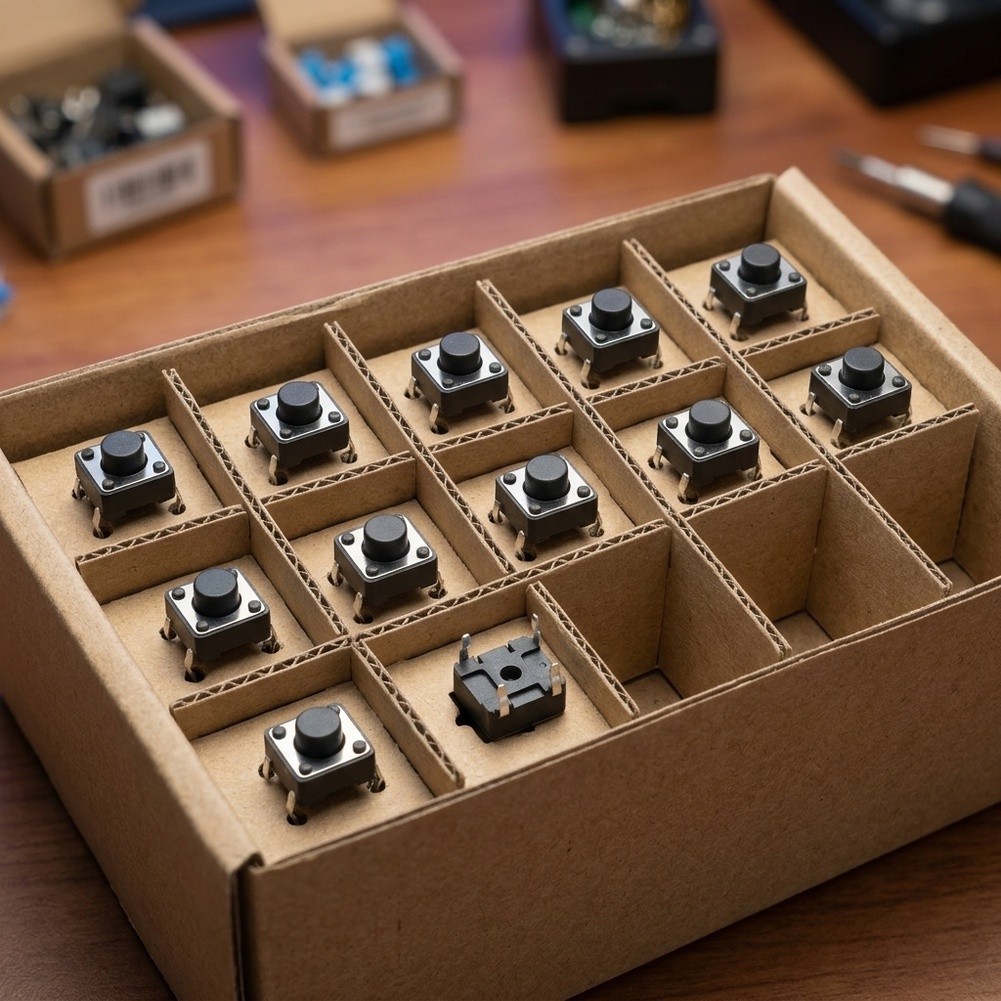 Push Button Tactile Switch Kit 180 Pieces Boxed for Electronic Device Repairs