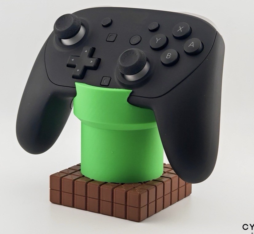 Nintendo Switch 2 Pro Controller Holder Stand Mario Pipe & Game Card Holder