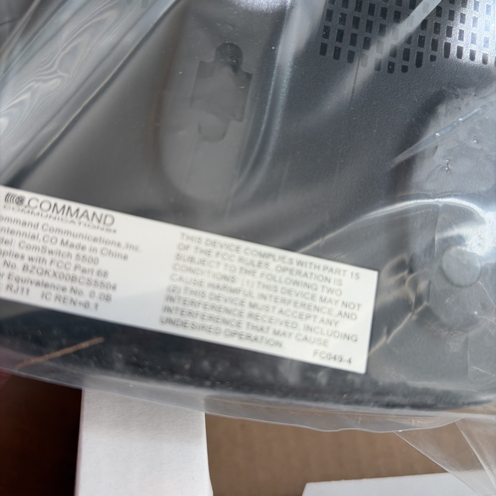 New Command Communications ComSwitch 5500 Phone Fax Modem 3-Port Call Switch