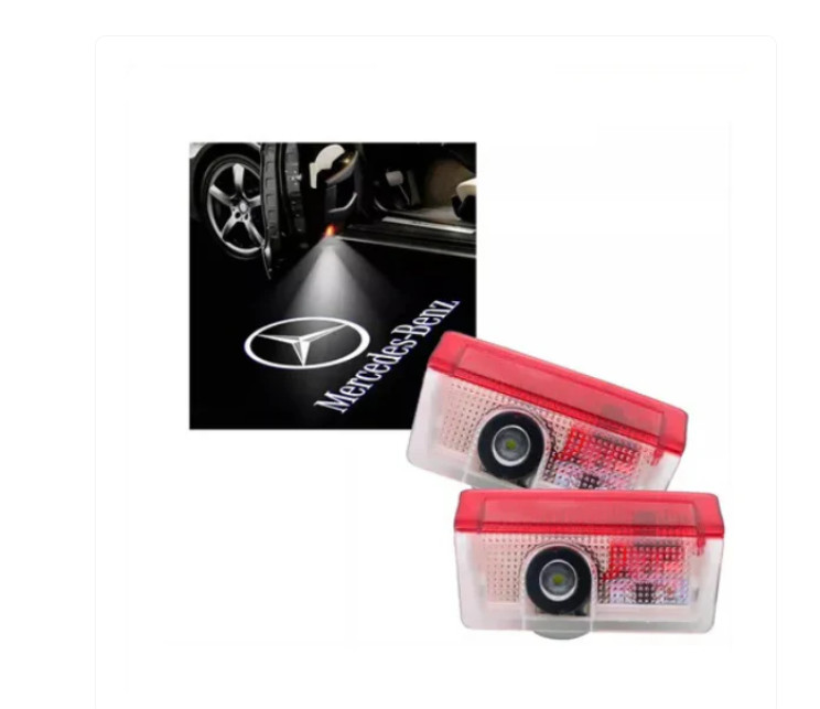 Mercedes-Benz 2Pcs LED Ghost Shadow Logo Door Lights for  Easy Install