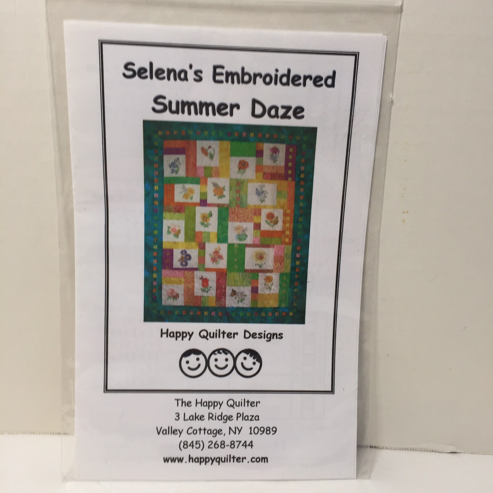 Selena's Embroidered Summer Daze Quilt Pattern 46" x 56"