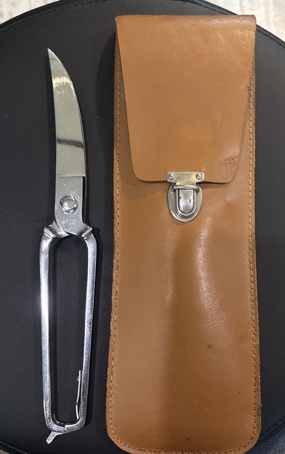 Poultry Shears Chromed - R. S. Serrated Kitchen Scissors Cutters - Made in Italy