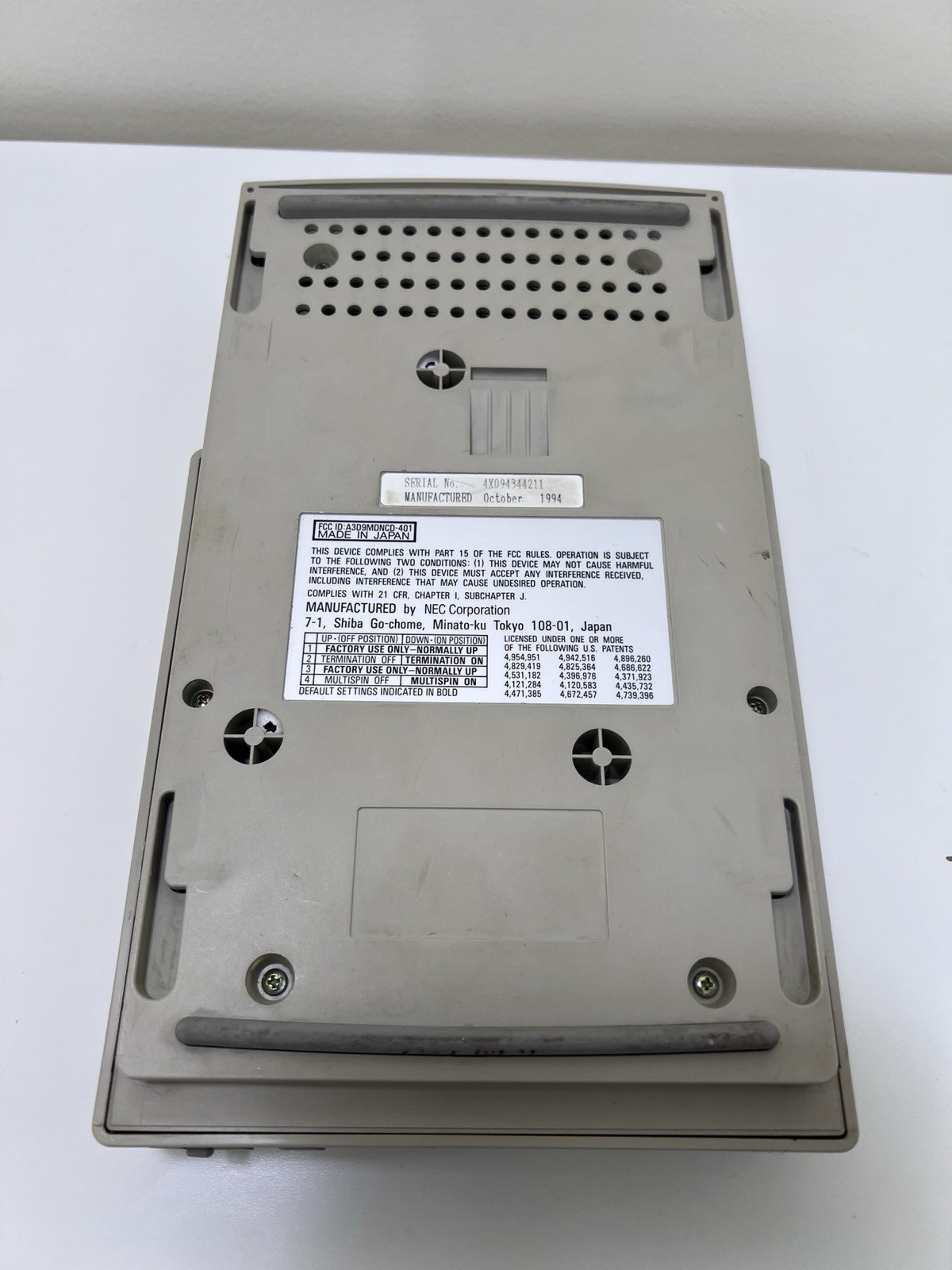 NEC MultiSpin 3Xp Plus CD-ROM CDR-401 - Not Tested