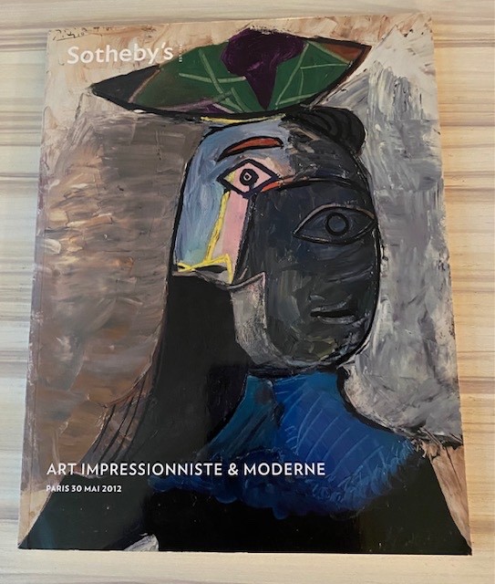 Sothebys Paris 2012 Art Impressionniste & Moderne Catalog Picasso Cover PF1206