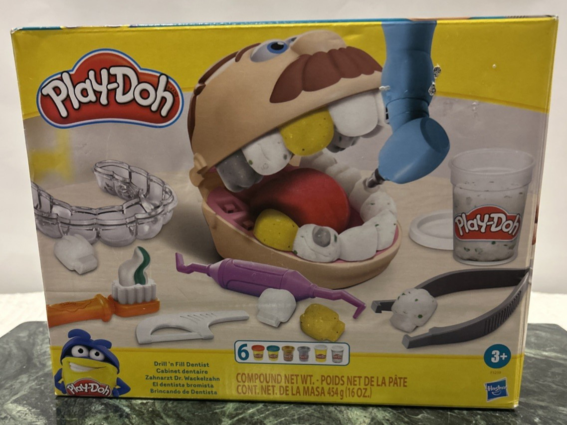 Play-Doh Drill 'N Fill Dentist Toy for Kids 3 Years and up New in Box
