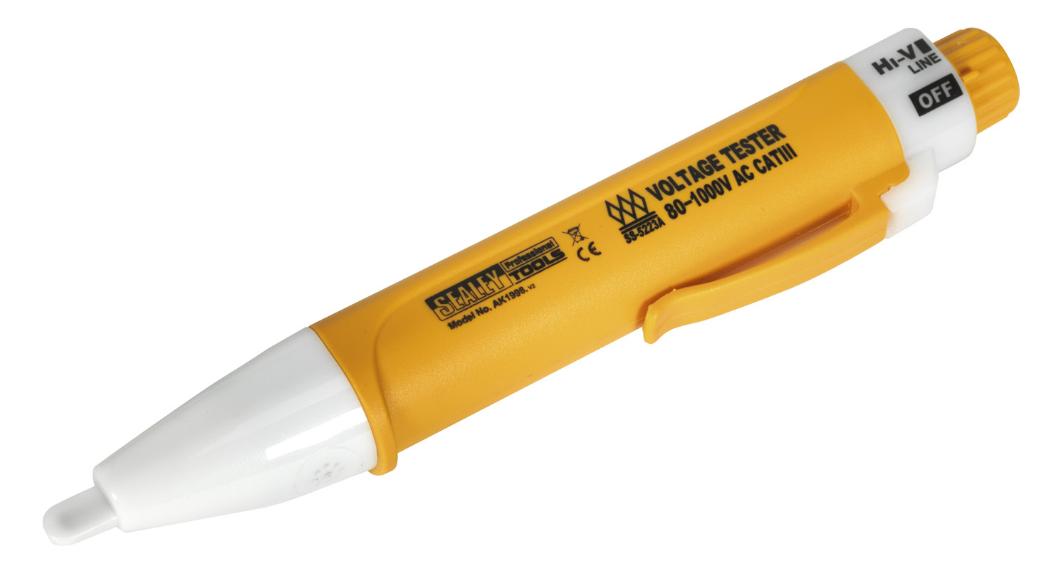 Sealey Non Contact Voltage/Volt Detector Finder Power LED Pen/Stick AK1998