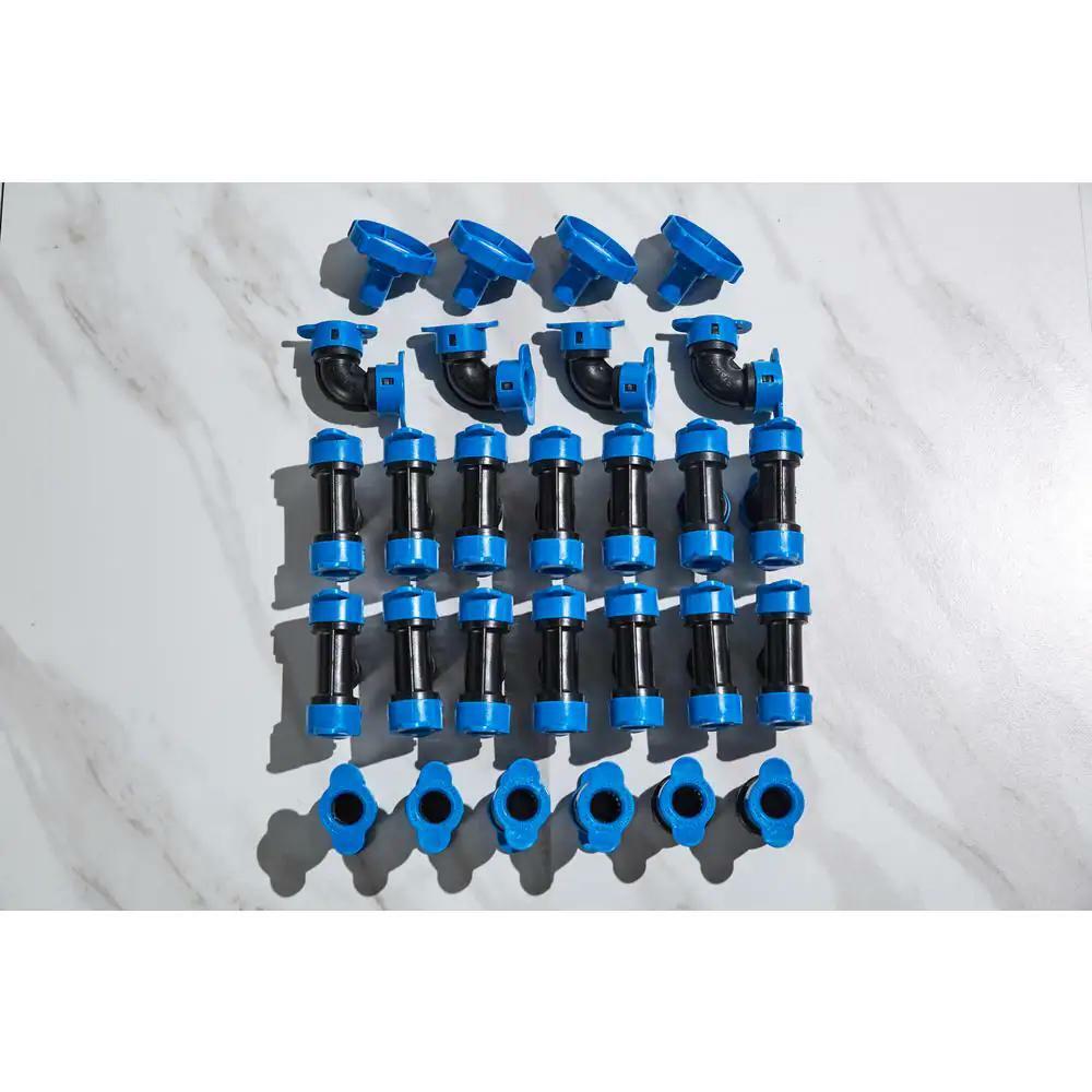 2-zone in ground sprinkler system hose faucet timer easy adjust area coverage