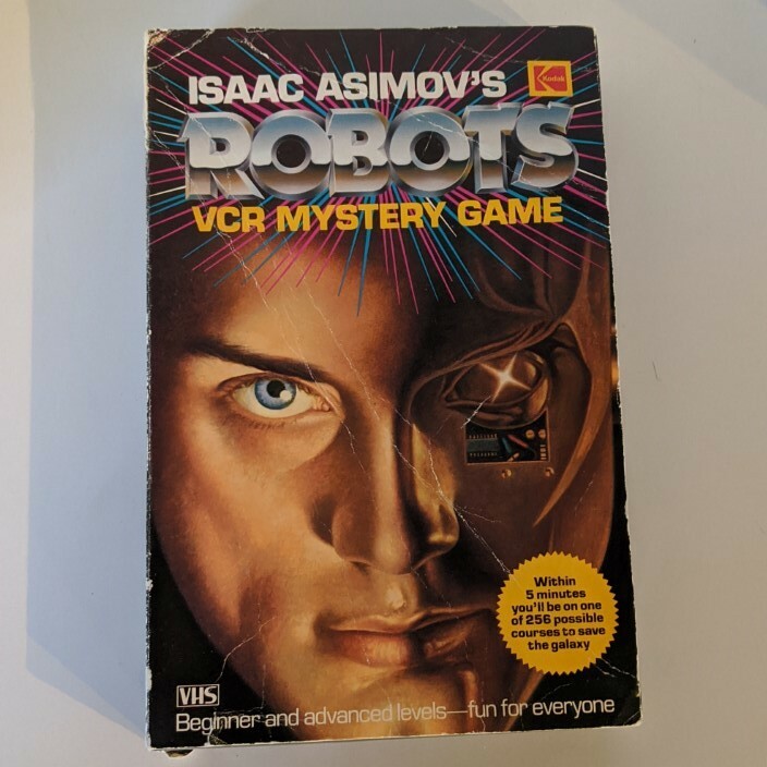 Rare & Vintage, Isaac Asimov's, Robots VCR Mystery Game, Detective by Kodak, VHS