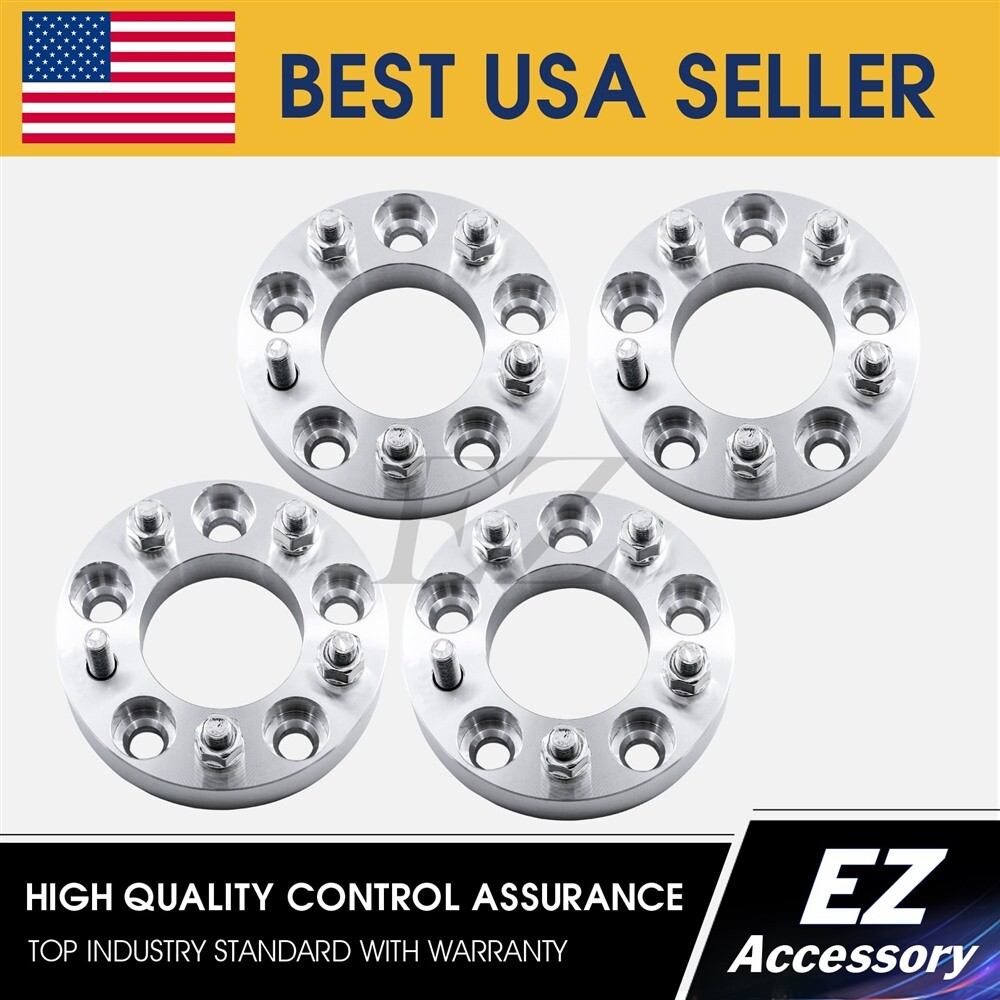 4 Wheel Adapters 5x5 To 5x112 Spacers 5x5/5x112 Thickness 1"