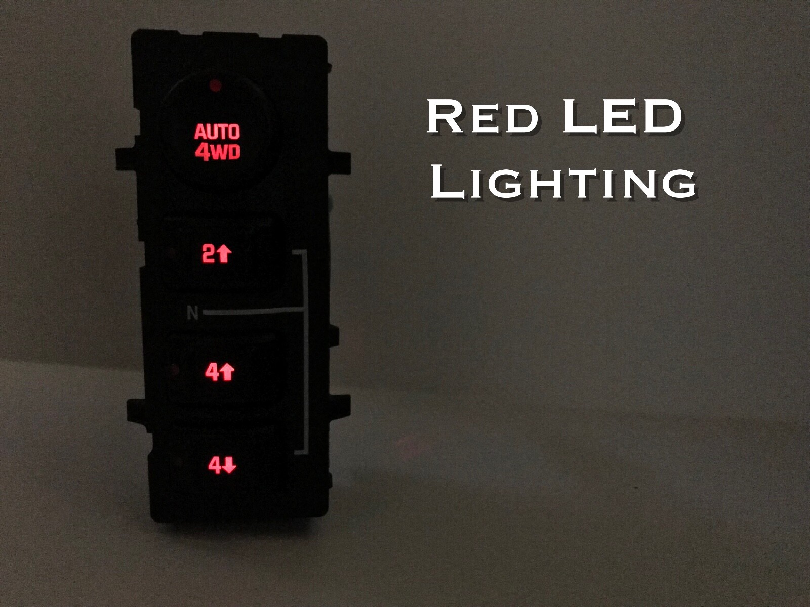03-06 4wd 4x4 Selector Switch Chevy Silverado Sierra Yukon RED LED