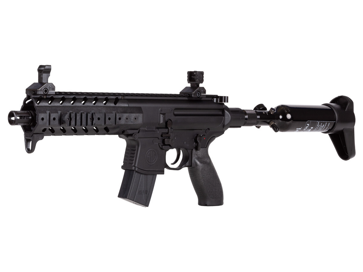 SIG Sauer MPX Pellet Rifle Black - 0.177 cal  Semiauto 30rd Roto Belt Mag