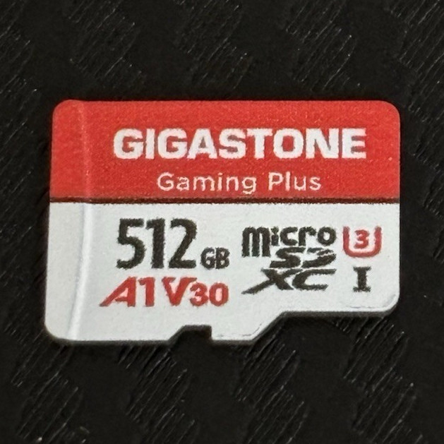 Gigastone Gaming Plus 512GB microSDXC Card A1 V30 U3 UHS-I Universal