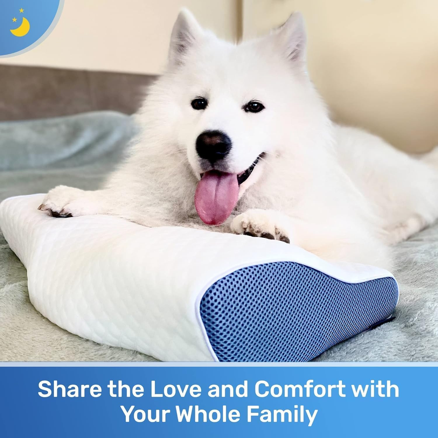 Cervical Queen Size Pillow for Sleeping - Support Pillow for Side, Back, Stomach