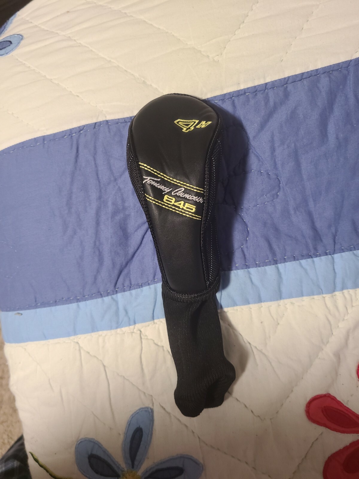 Tommy Armour 845 4H 4 Hybrid Headcover Club Cover Yellow Black - New