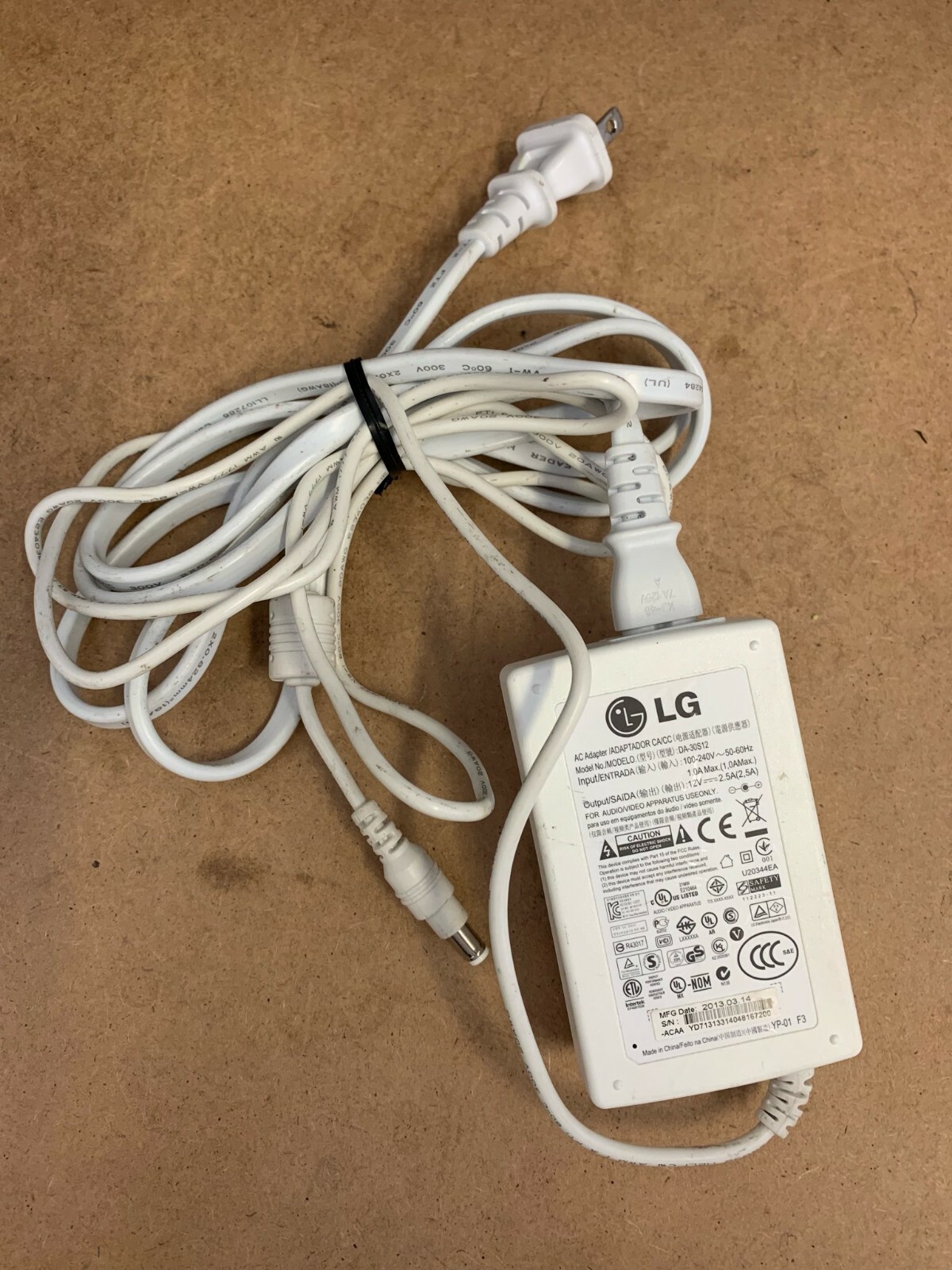 LG Charger AC Adapter Power Supply DA-30S12 For Bluetooth Speaker ND2530