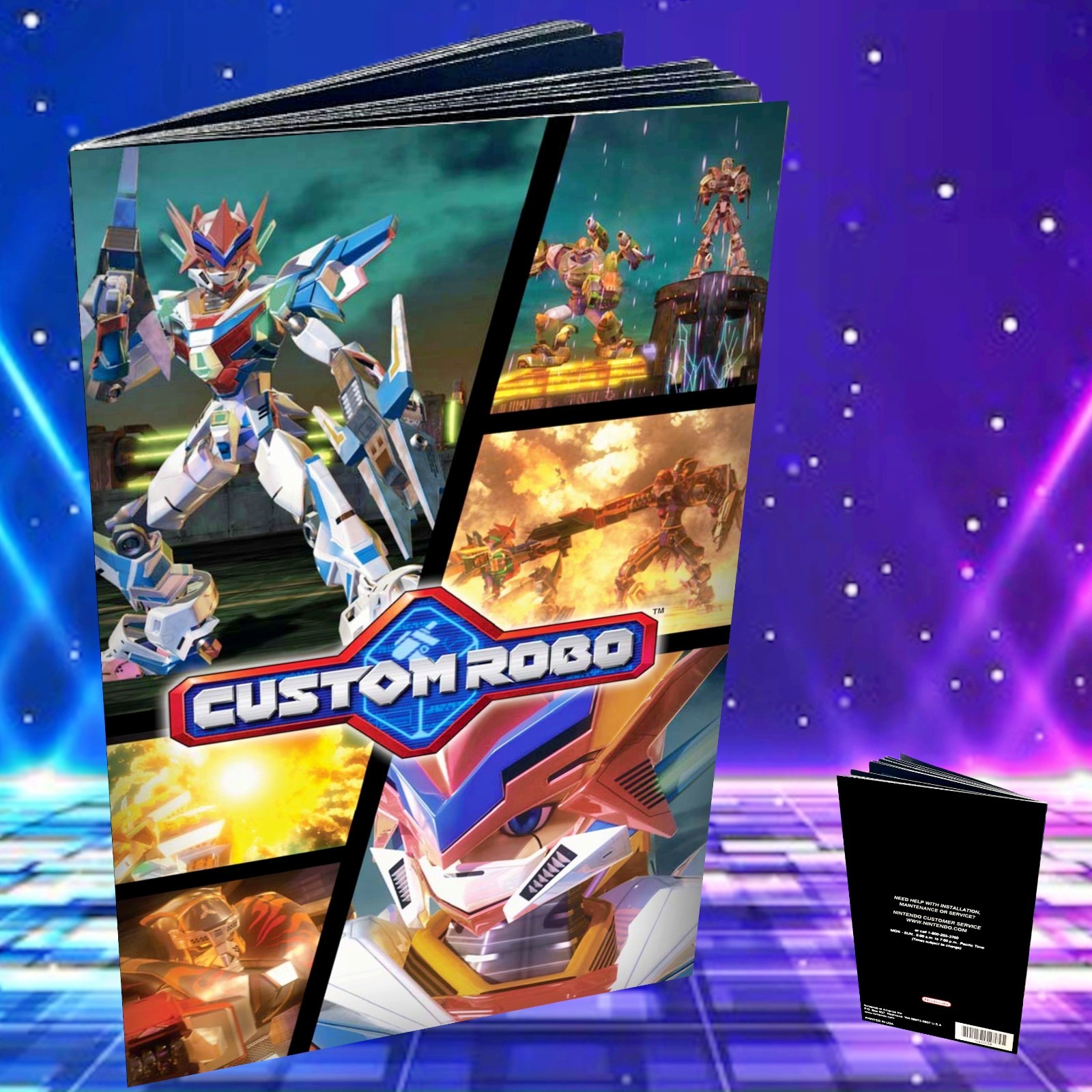 Replacement Manual for - Custom Robo - GameCube Instruction Booklet