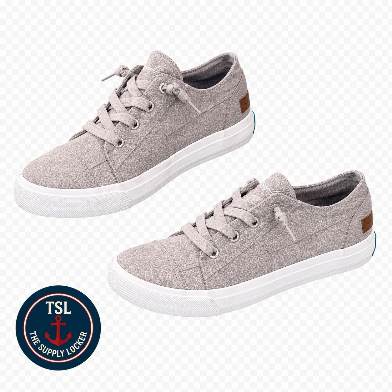 Blowfish Malibu Canvas Sneakers Women’s Size 10 Gray Casual Shoes NWOB