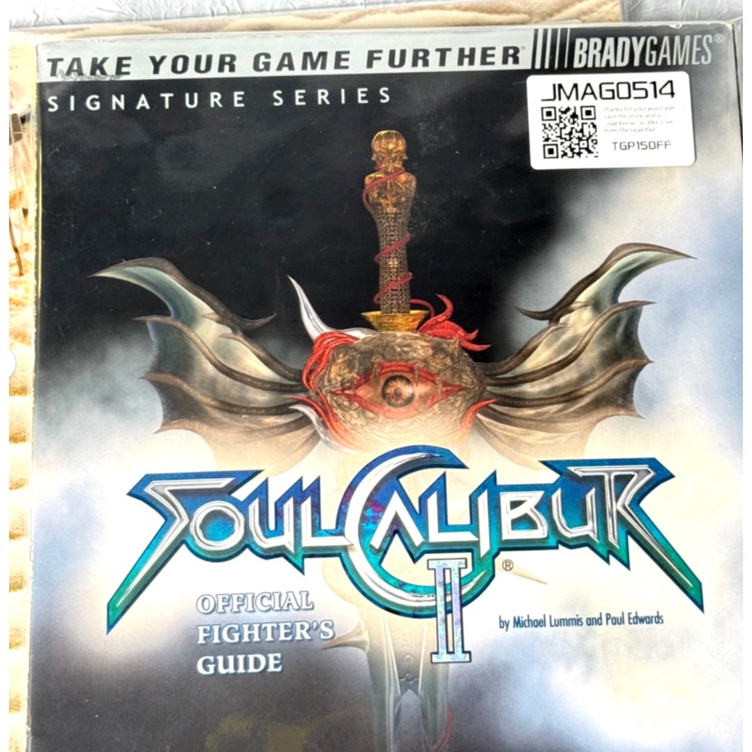 SoulCalibur II Official Fighter’s Guide BradyGames Signature Series VG No Poster