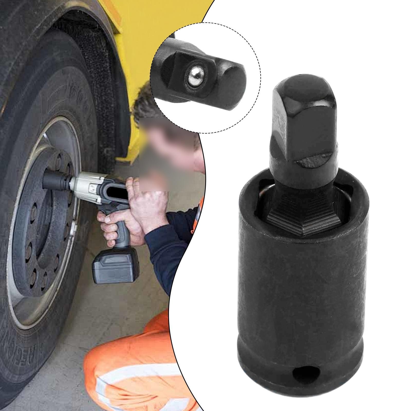 Simple Design 1/4" Pneumatic Swivel Joint Socket for Multiple Angle Use