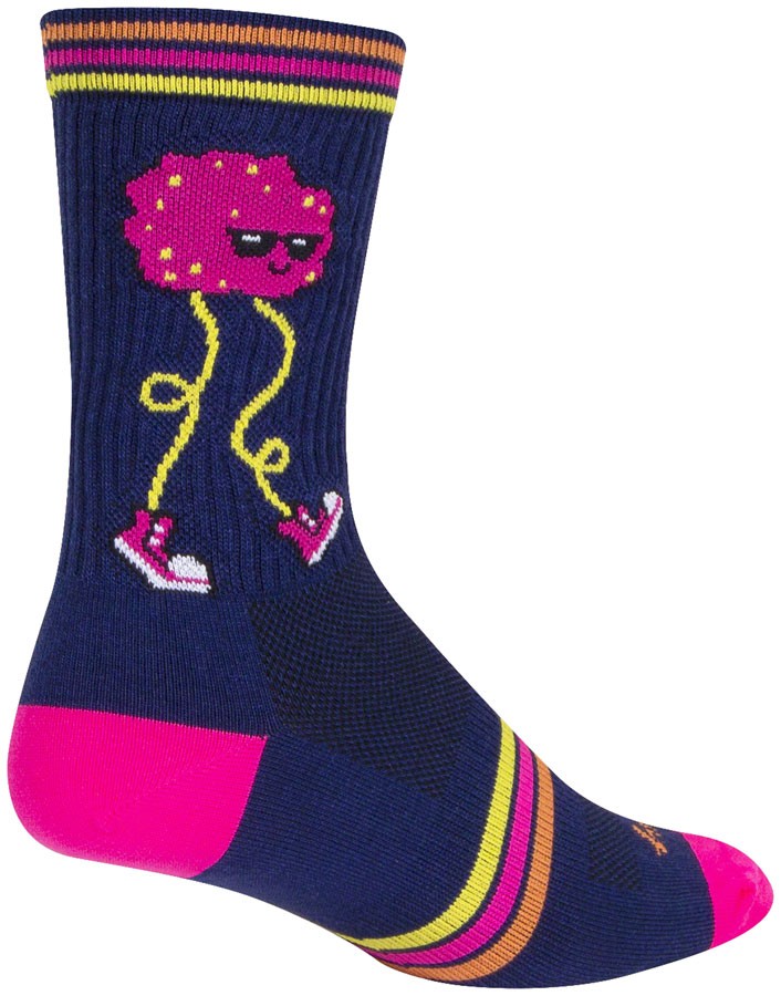 SockGuy Meatball Crew Socks - Stretch-To-Fit Mesh, Synthetic, Warm Weather
