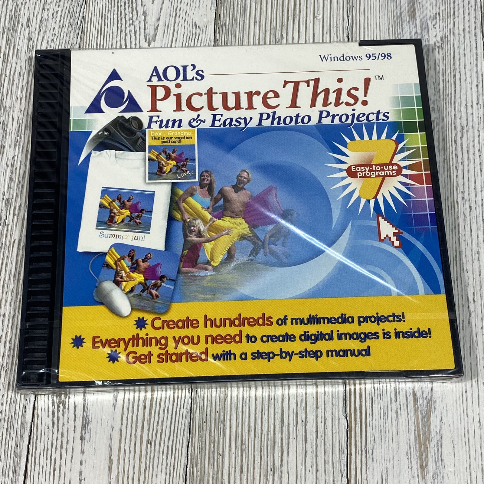 AOL's Picture This! Fun & Easy Photo Projects CD-ROM Windows 95/98