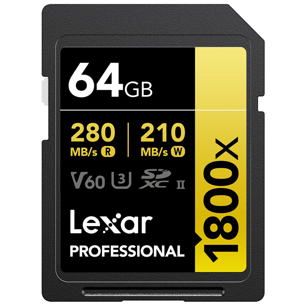Lexar GOLD Series Professional 1800x 64GB UHS-II SDXC Memory Card