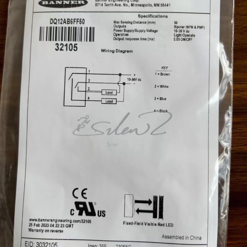 NEW BANNER DQ12AB6FF50 sensor Fast Shipping