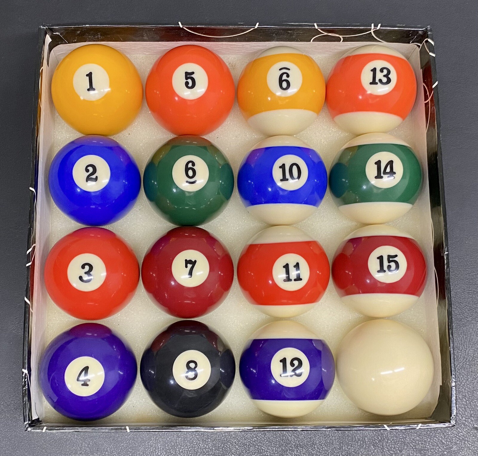 NEW Vintage 2.25” Pool Ball Set **NEVER USED**Please Read Description For Maker