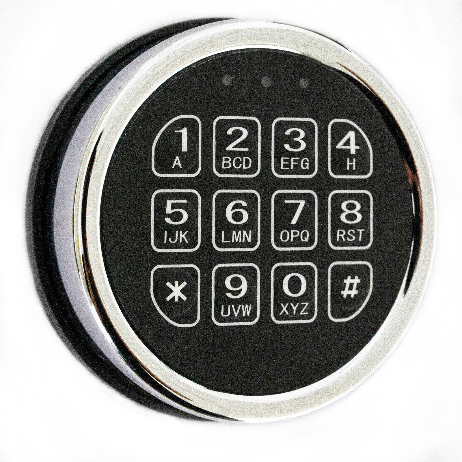 Gun Safe Lock Replacement Chrome Keypad Electronic Safe Solenoid Lock & 2 Keys