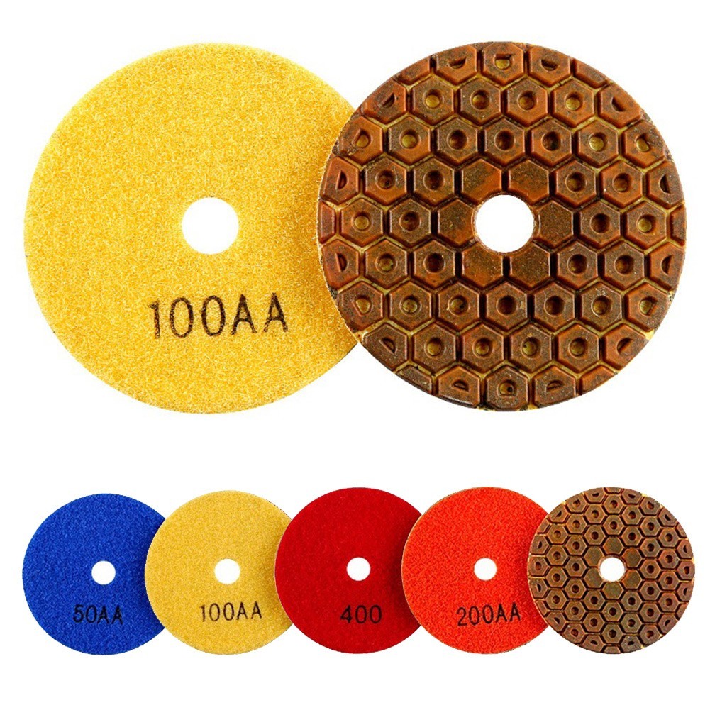 Polishing Pad 100# 200# 4 Inch 400# 50# Concrete Copper High Glossiness