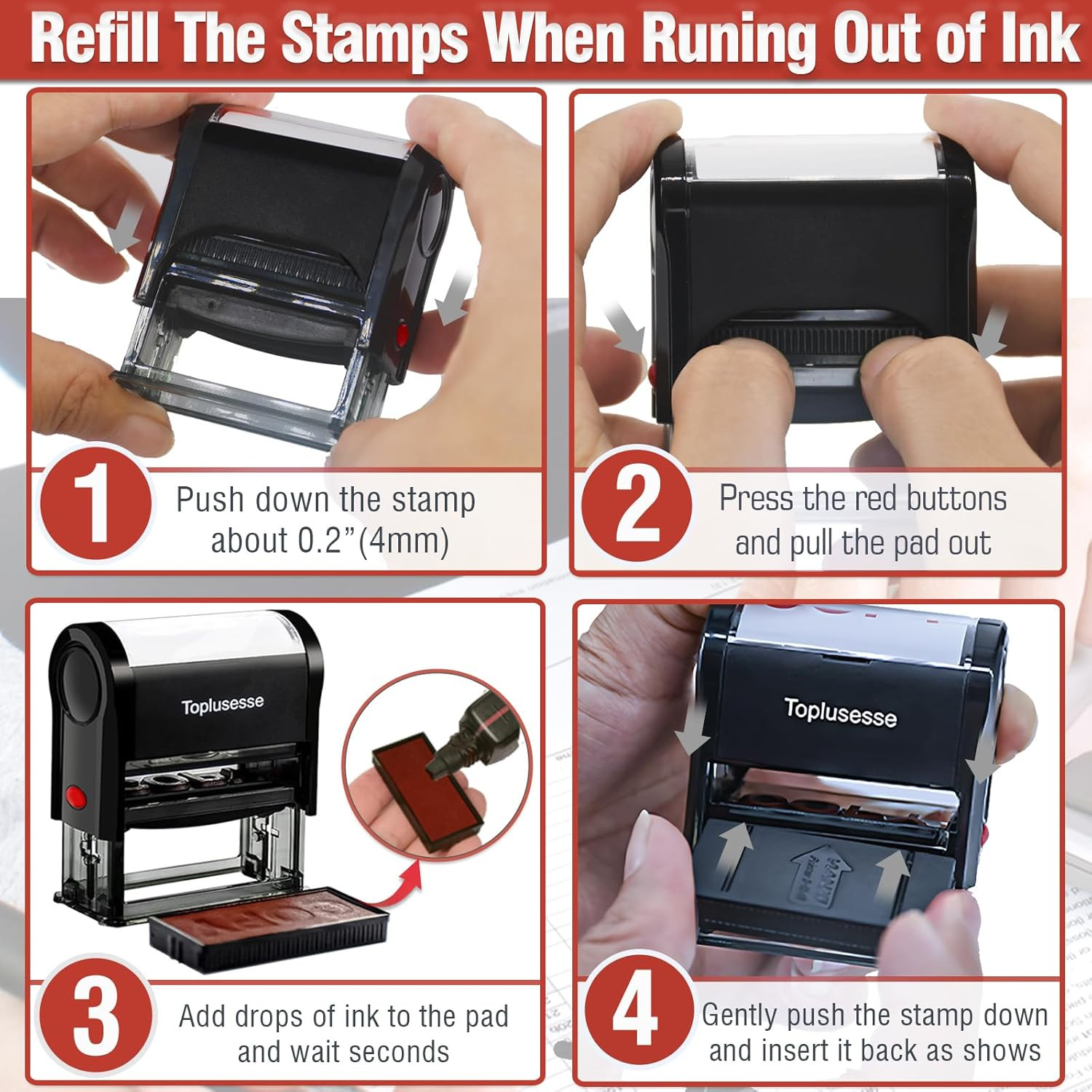 Copy Stamp Self Inking Rubber Office Self Inking Copy Message Stamp Office Suppl