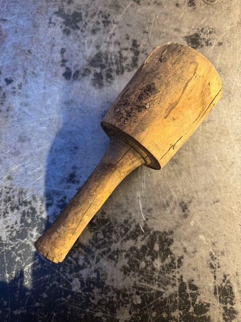 Vintage Woodworking Wood Carving Sculpting Turning Mallet Tool