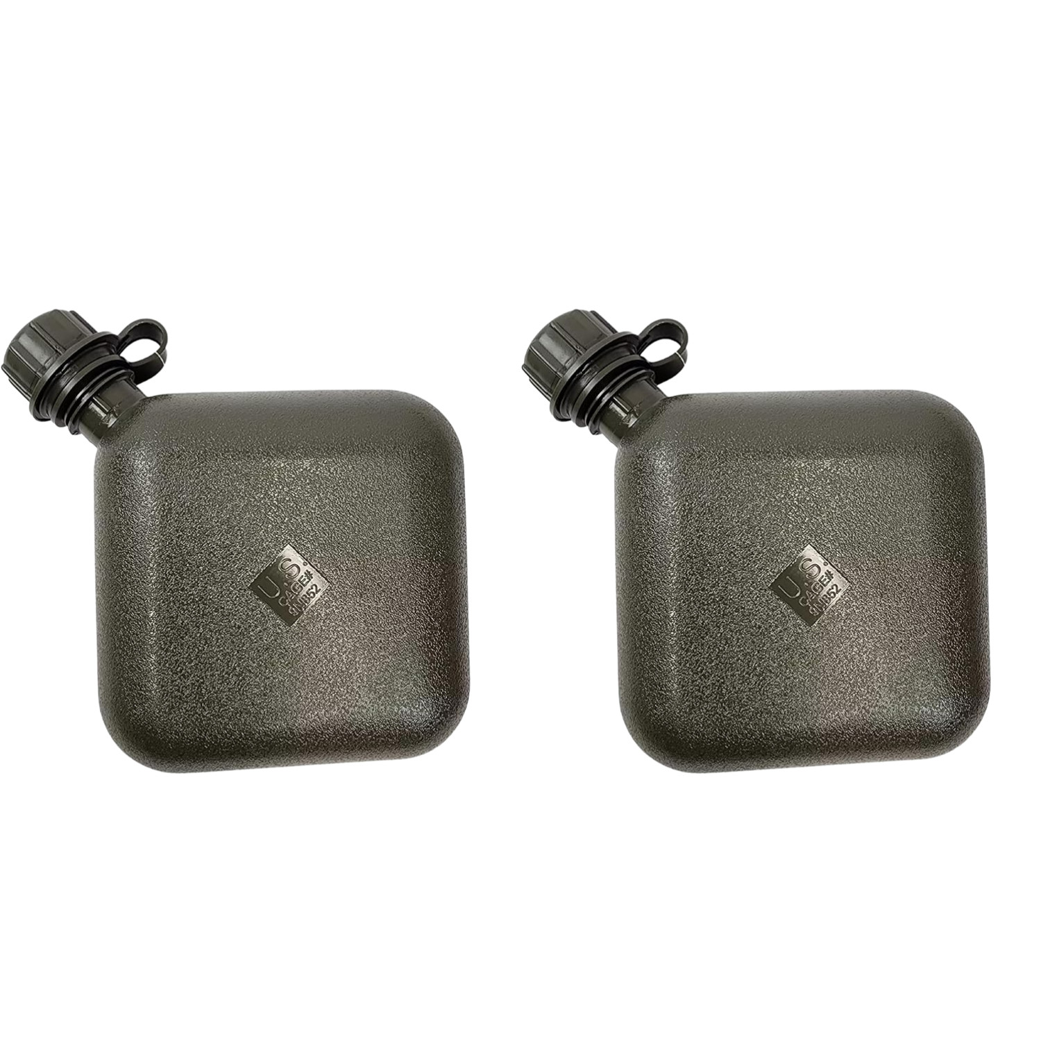 2 Pack 2 Quart Canteen Standard Issue Olive Drab Green - New *mocinc.1982*
