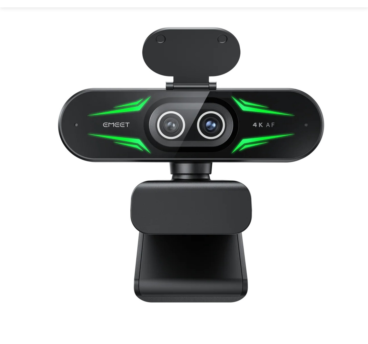 Emeet 4K AF Dual-Camera UHD Webcam, Autofocus, RGB Lighting, Remote Control