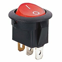SPST 12 VOLT DC ILLUMINATED ROCKER SWITCH